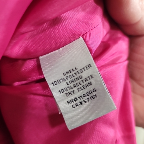 NWT Eliza J Black Pink Floral Fit and Flare Dress 14 Open Back Sash and Pockets - Picture 7 of 9